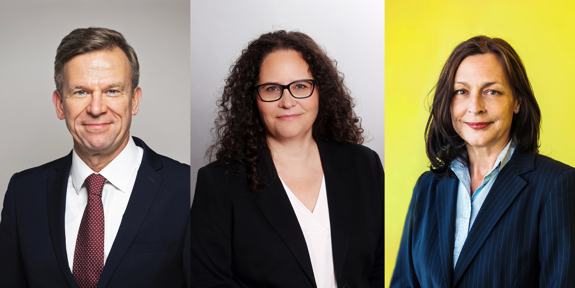 Marco Otto (ARD/BR), Ursula Schirlbaur (ORF), Nicole Pallecchi (SRF) © ZDF/Fahim Sadiqi, hannes.prudlo@orf.at, SRF/Gian Vaitl