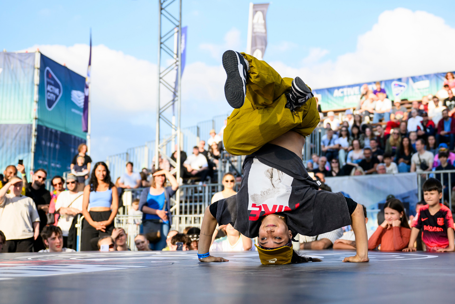 B-Girl Jilou im Ranking-Battle bei den Deutschen Meisterschaften in Hamburg 2024 / Copyright: ZDF/Tom Weller