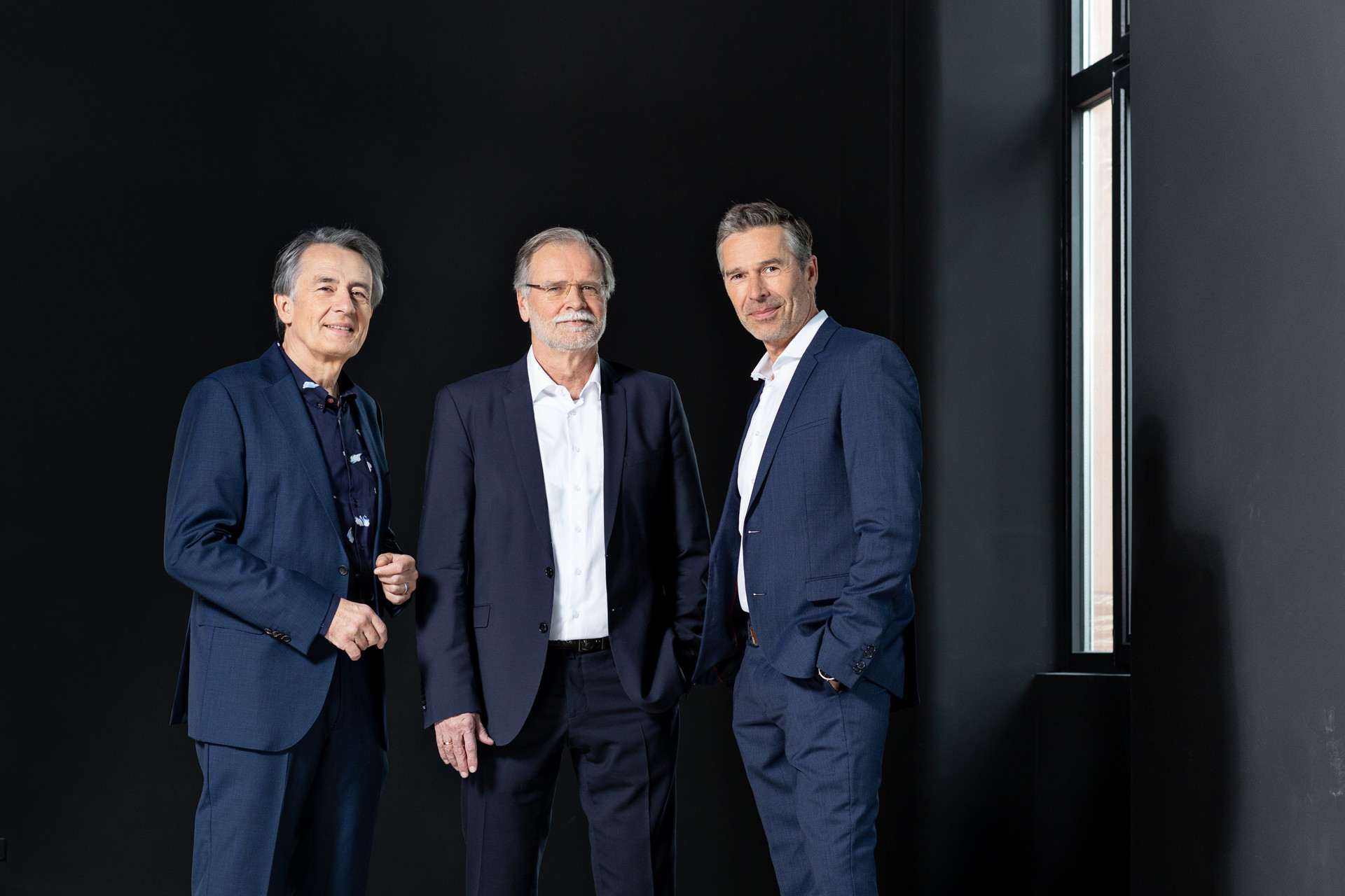 Diskutieren im "3satThema Talk": Gert Scobel, Volker Mosbrugger und Dirk Steffens © ZDF/Jana Kay