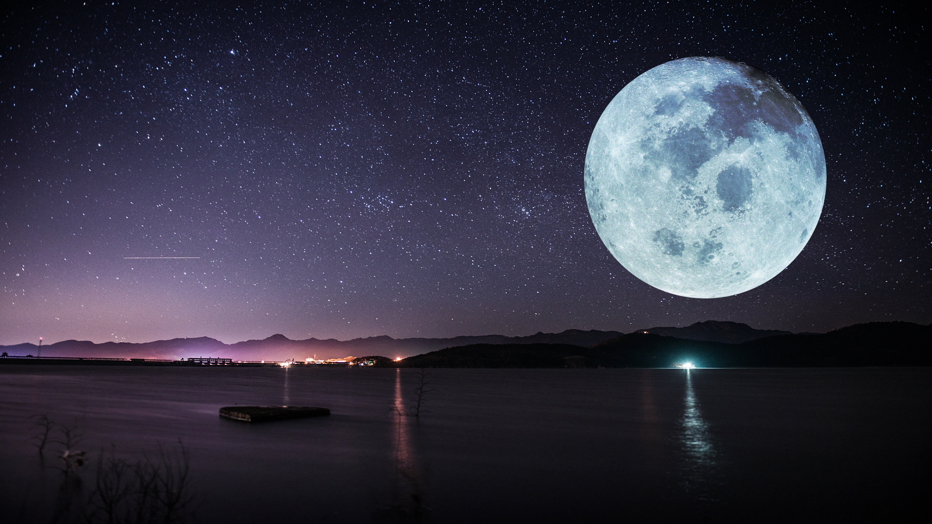 Durch seine Schwerkraft bewegt der Mond ganze Ozeane. (Szene aus "Reise zu neuen Horizonten") © ZDF/Getty Images