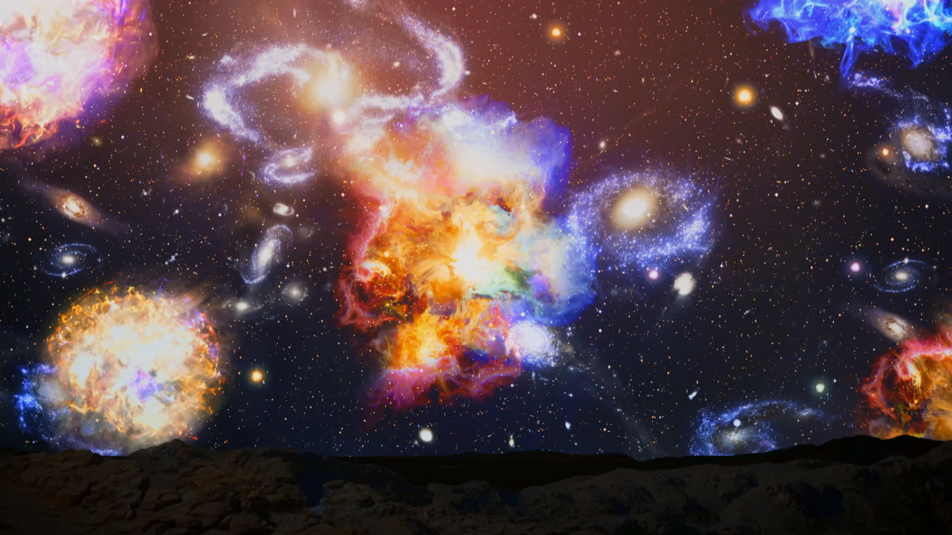 Bei Supernova-Explosionen wurden vor 10-12 Milliarden Jahren große Mengen chemischer Elemente freigesetzt © ZDF/NHK Bei Supernova-Explosionen wurden vor 10-12 Milliarden Jahren große Mengen chemischer Elemente freigesetzt © ZDF/NHK