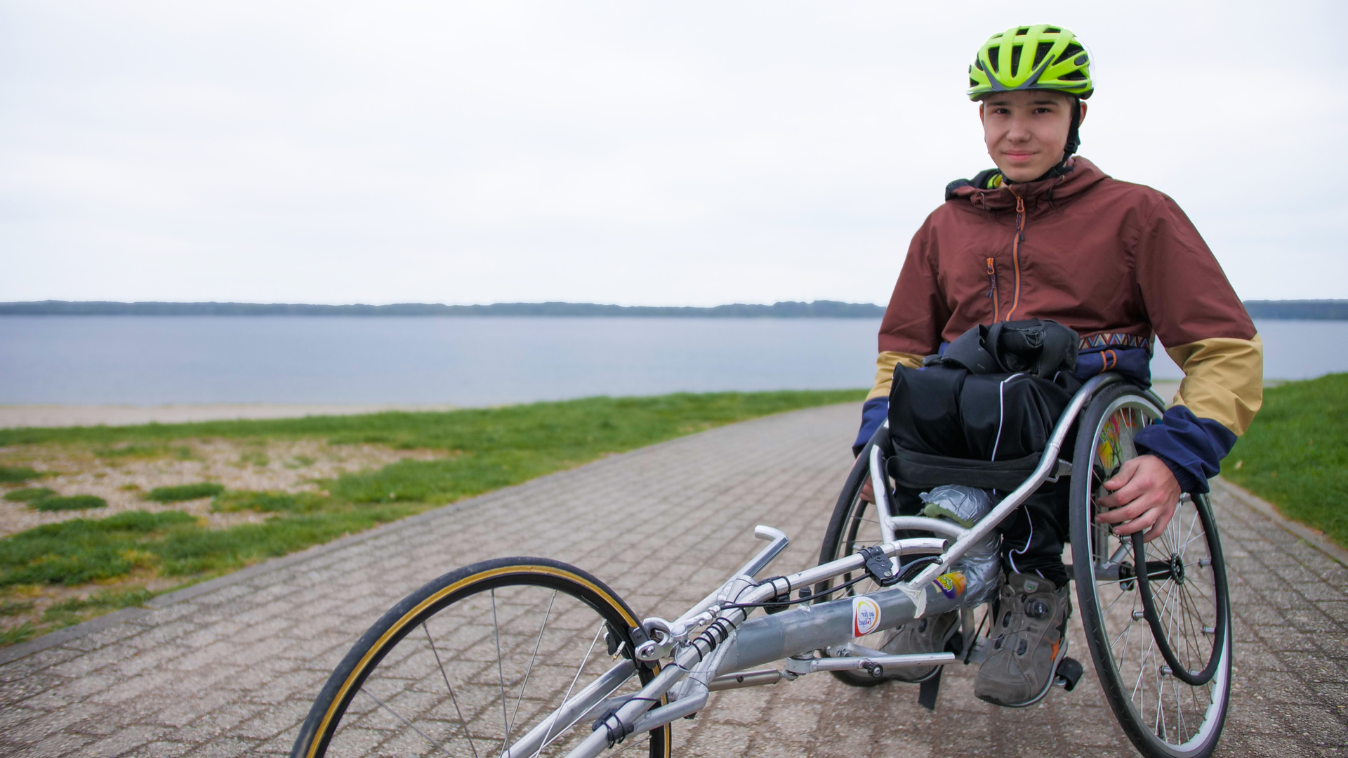 Amos Donath hat einen großen Traum: 2028 will er an den Paralympics teilnehmen. © Honorarfrei nur für diese Sendung inkl. SocialMedia bei Nennung ZDF und Malte Niessen.