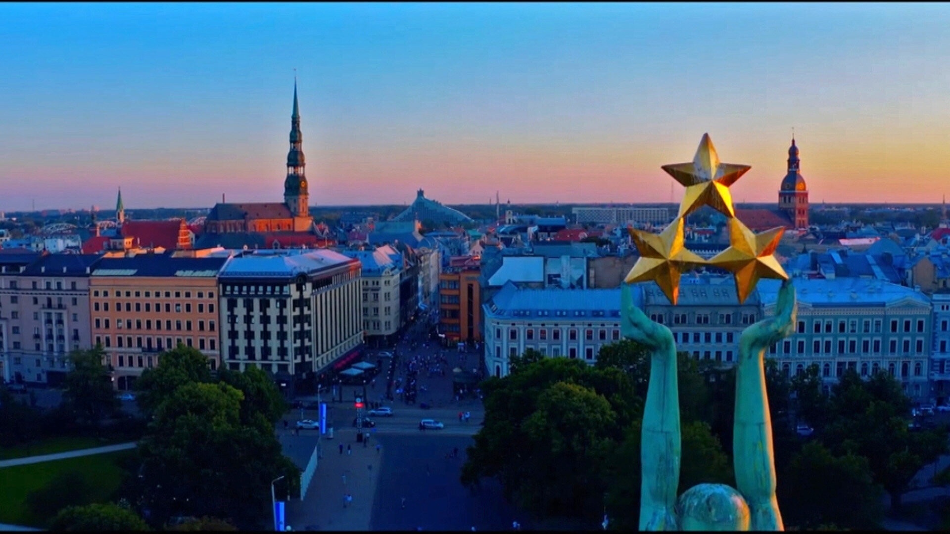 Panorama von Riga © ZDF/ORF/Clever Contents