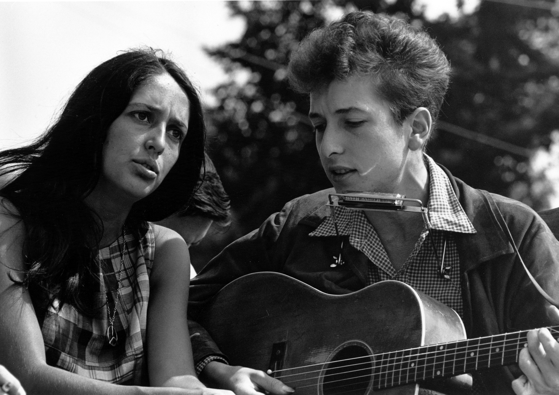 Joan Baez und Bob Dylan wurden zu Ikonen der Friedensbewegung/ © ZDF und Rowland Scherman. Joan Baez und Bob Dylan wurden zu Ikonen der Friedensbewegung/ © ZDF und Rowland Scherman.