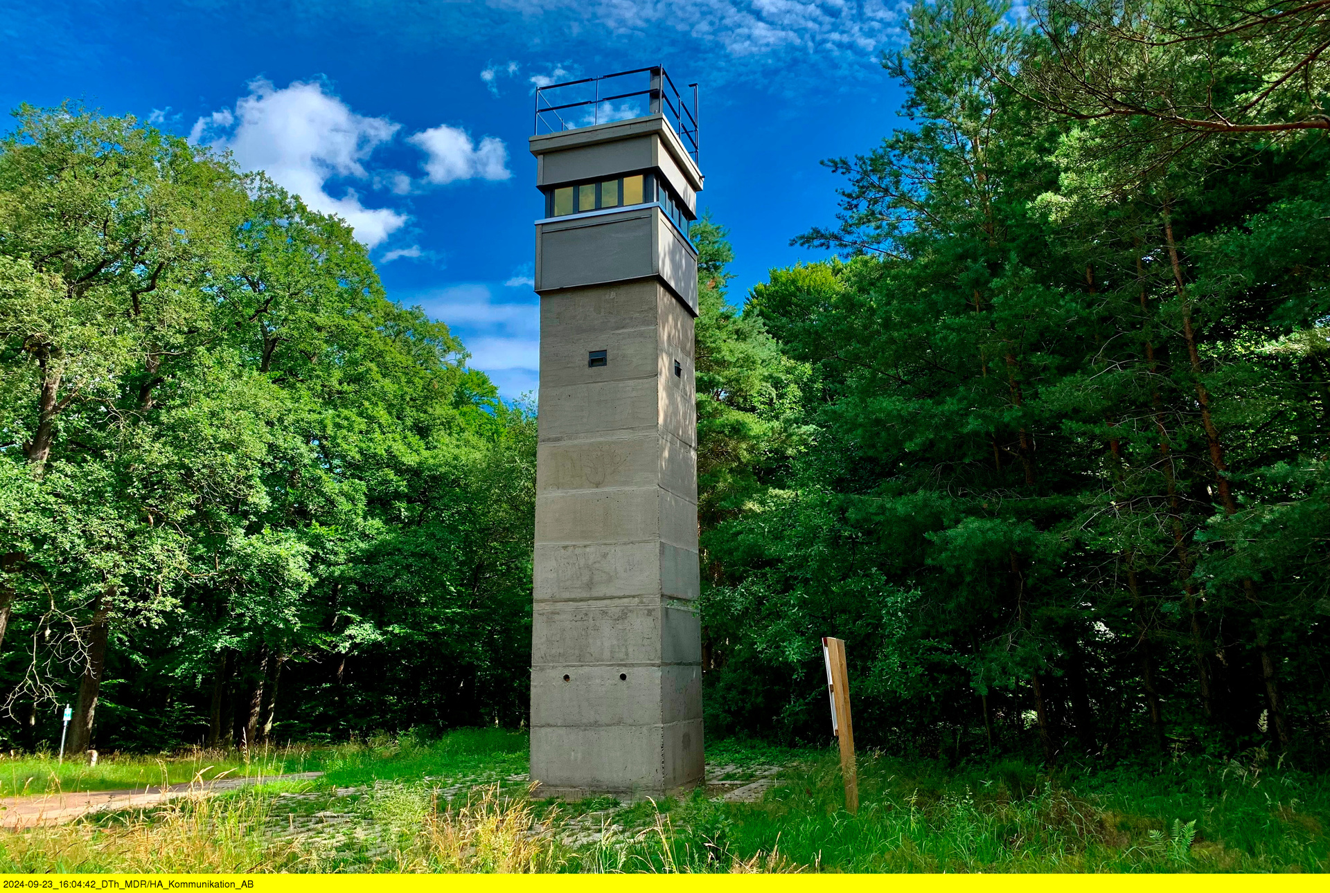 Ein Teil des Grenzdenkmals in Hötensleben im Landkreis Börde, aus der Doku "Mauer, Bunker, Grünes Band - Die neue Erinnerungskultur" © ZDF/MDR/Sven Stephan