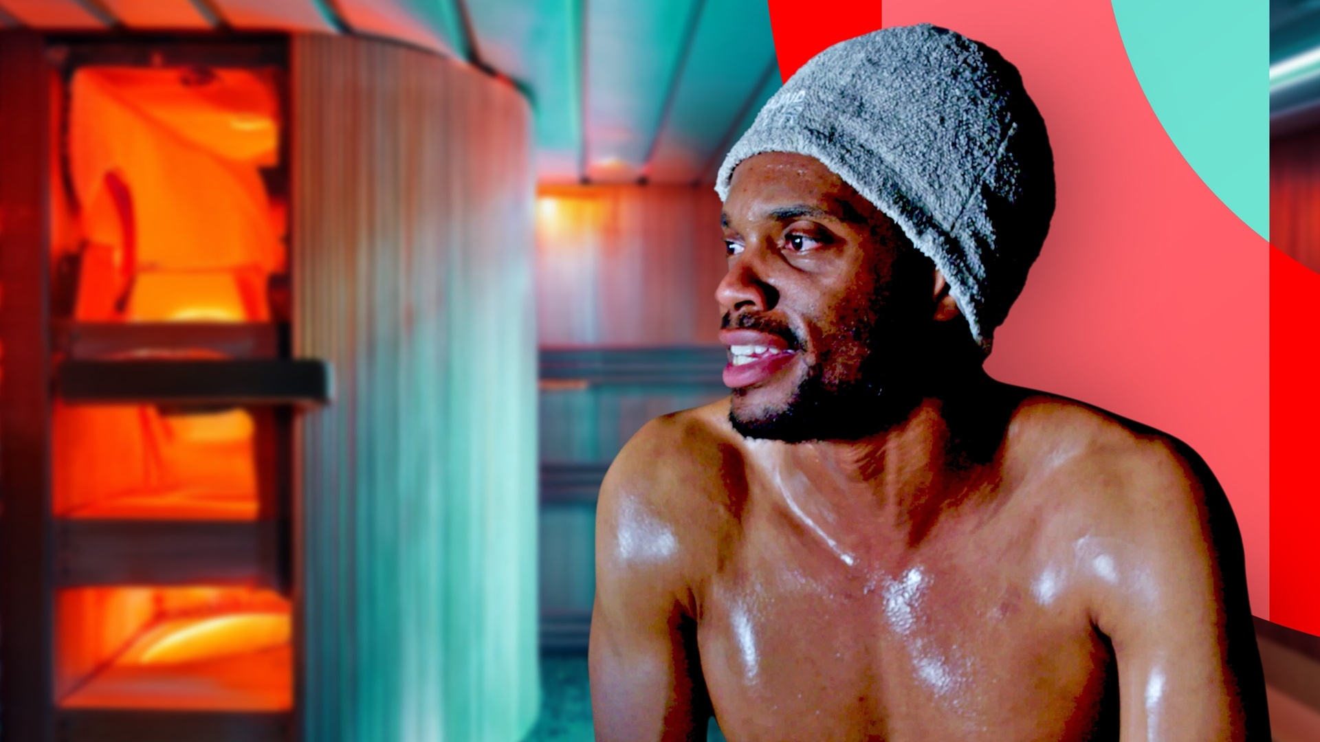 Schwitzen in der Sauna ist ein echter Gesundheitsbooster. / © ZDF/Iain Robinson, Daniel Dobbie, Mandy Kane.